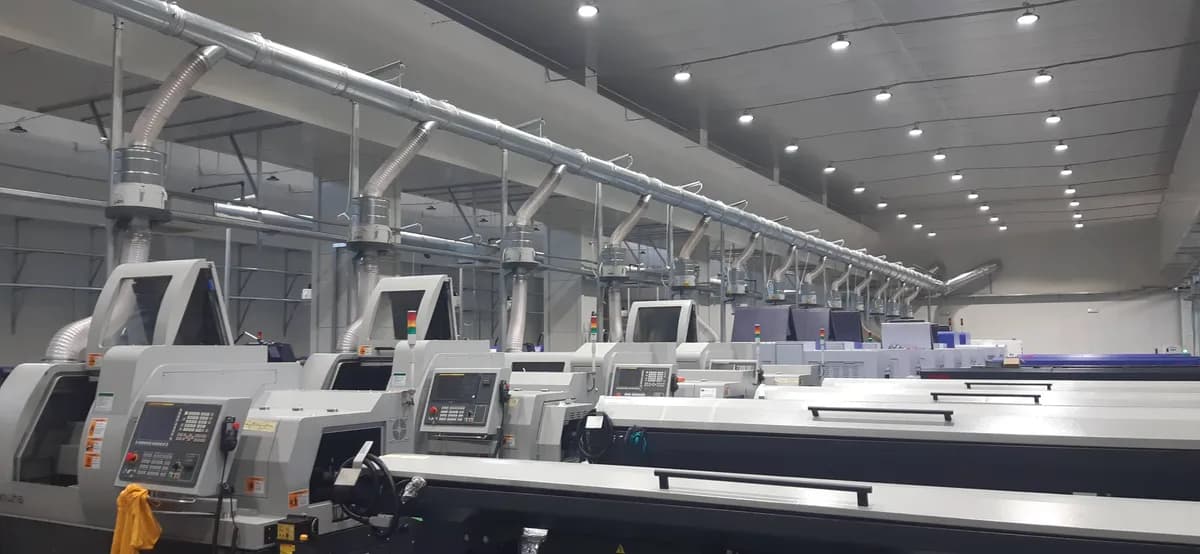 Централна аспирация на CNC стругове