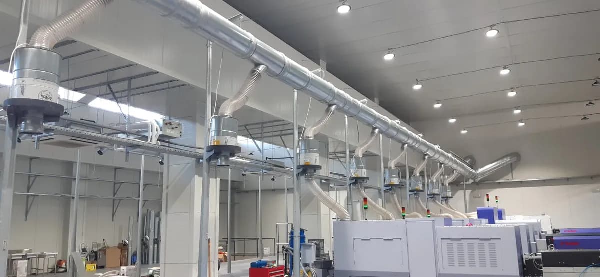 Централна аспирация на CNC стругове